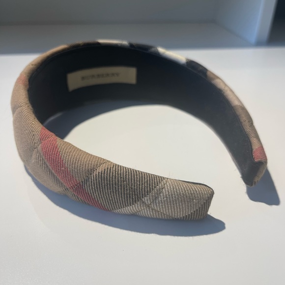 Classic Burberry cross stitch wide headband - Picture 4 of 5